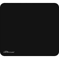 Compucessory Smooth Cloth Nonskid Mouse Pads 9.50" Width x 8.50" Depth - Black - Rubber, Cloth - 1 Each (23617)