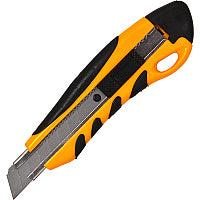 Sparco PVC Anti-Slip Rubber Grip Utility Knife Stainless Steel Blade - Heavy Duty - Yellow - 1 Each (15851)