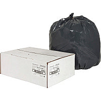 Nature Saver Black Low-density Recycled Can Liners Small Size - 16 gal Capacity - 33" Length x 24" Width x 0.85 mil (22 Micron) Thickness - Low Density - Black - Plastic - Cleaning Supplies - Recycled - 500 / Carton (00988)