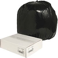 Nature Saver Black Low-density Recycled Can Liners Large Size - 45 gal Capacity - 46" Length x 40" Width x 1.25 mil (32 Micron) Thickness - Low Density - Black - Plastic - Cleaning Supplies - Recycled - 100 / Carton (00990)