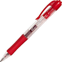 Integra Retractable 0.5mm Gel Pens 0.5 mm Fine Pen Point - Retractable - Red Ink - Red Barrel - Metal Tip - 1 Dozen (36158)