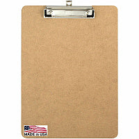 Officemate Recycled Low-profile Clipboard 1" Clip Capacity - 9" x 12 1/2" Sheet Size - Hardboard - Brown - 1 Each (83219)