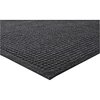 Genuine Joe EcoGuard Indoor Wiper Floor Mats Indoor - 60" Length x 36" Width - Plastic, Rubber - Charcoal Gray - 1 Each (GJO58936)