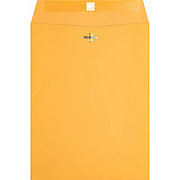 Business Source Heavy-duty Clasp Envelopes Clasp - #90 - 9" Width x 12" Length - 28 lb - Clasp - Kraft - Kraft - 100 / Box (BSN36663)