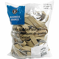 Business Source Quality Rubber Bands Size: #105 - 5" Length x 0.6" Width - Sustainable - Rubber - Crepe - 60 / Pack (BSN15726)