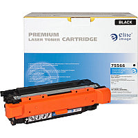 Elite Image Remanufactured Laser Toner Cartridge - Alternative for HP 504X (CE250X) - Black - 1 Each 10500 Pages (75566)