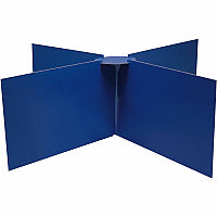 Pacon Round Table Privacy Board 14" Height - Blue - 1 Each (3788)