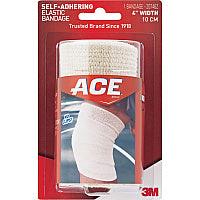 Ace Self-adhering Elastic Bandage 4" Width - Tan - 1 Each (207462)