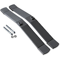 Lorell Panel System Feet 2" Width x 18.38" Depth x 1.88" Height - Aluminum - Aluminum - 2 / Set (LLR90261)
