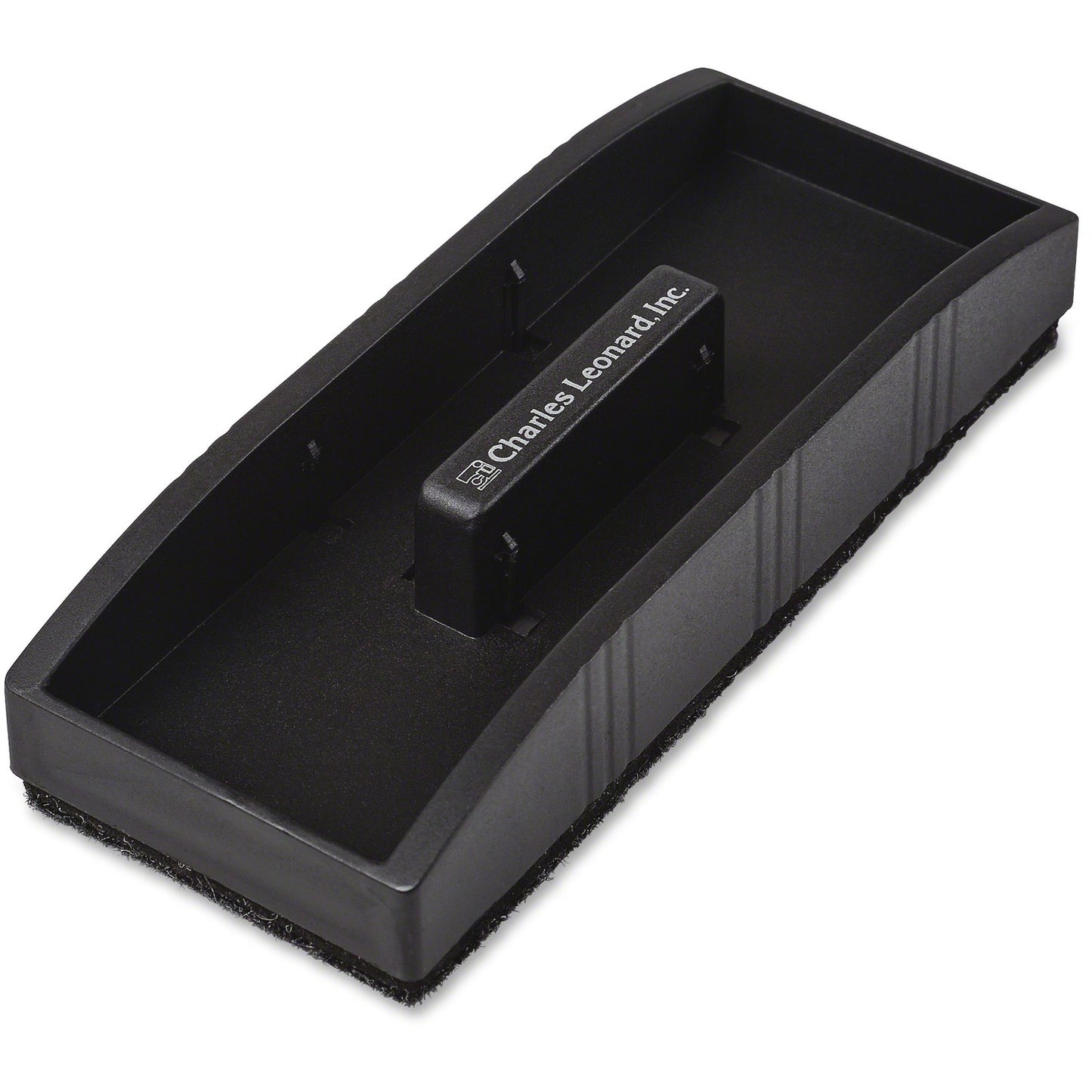 CLI Magnetic Whiteboard Eraser 2" Width x 5" Length - Used as Mark Remover - Built-in Marker Storage, Magnetic - Black - 1 Each (74530)