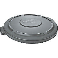 Rubbermaid Commercial Brute 20-gallon Container Lid Round - 19.9" Diameter - Plastic - Gray - 1 Each (261960GY)