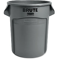 Rubbermaid Commercial Brute 20-Gallon Vented Container 20 gal Capacity - Round - Handle, Reinforced, UV Coated, Fade Resistant, Damage Resistant, Warp Resistant, Crack Resistant, Crush Resistant - 22.9" Height x 19.4" Diameter - Plastic - Gray (262000GY)