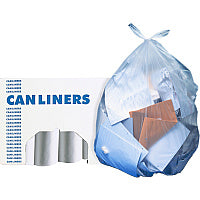 Heritage RePrime AccuFit 44-gal Can Liners 44 gal/55 lb Capacity - 50" Length x 37" Width x 0.90 mil (23 Micron) Thickness - Clear - Resin - Can - 20/Roll - 5 / Carton (H7450TCR01)