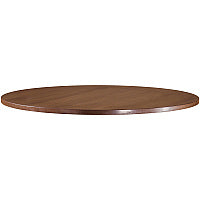 Lorell Essentials Conference Tabletop x 1" Thickness x 42" Diameter Table Top, 1" Height x 41.4" Width x 41.4" Depth - Band Edge - Finish: Walnut Laminate - For Meeting, Office (LLR69990)
