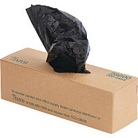 Tatco Dog Waste Station Refill Bags Black - Waste Disposal, Office, Park, Home - 200/Box - 10 / Carton (28600)