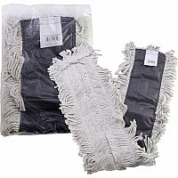 Genuine Joe Disposable Dust Mop Refill 5" Width x 48" Length - Disposable, 4-ply, Looped Ends, Quick Drying, Fray Resistant, Durable, Absorbent, 4-ply Yarn - Synthetic, Cotton - Natural - 1 Each (00485)