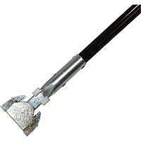 Genuine Joe Clip-on Dust Mop Steel Handle 60" Length x 1" Diameter - Black - Steel, Vinyl - 1 Each (GJO02332)
