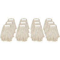 Genuine Joe Narrow Band Mophead Cotton - Natural - 12 / Carton (GJOZ16COTCT)