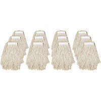 Genuine Joe Narrow Band Mophead Cotton - Natural - 12 / Carton (GJOZ24COTCT)