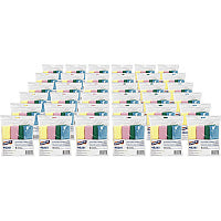 Genuine Joe Color-coded Microfiber Cleaning Cloths 16" Width x 16" Length - Assorted - MicroFiber - 4/Pack - 36 / Carton (GJO48261CT)