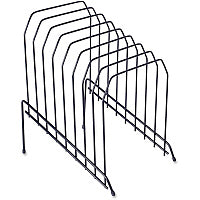 Lorell Wire File Sorter/Holder 8 Divider(s) - Desktop - Black - Wire - 1 Each (LLR80632)