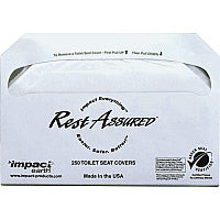 Impact Toilet Seat Covers Half-fold - White - Paper - 250/Pack - 4 / Carton (25130873)