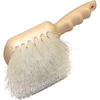 Genuine Joe Nylon Utility Brush Nylon Bristle - 9" Handle Length - White - 1 Each (GJO98215)
