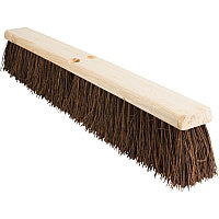 Genuine Joe 24" Push Broomhead Brown - Lacquered Wood24" Length - 1 Each (GJO99652)