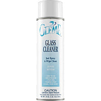 Claire Gleme Glass Cleaner 19 fl oz (0.6 quart) - Clean & Fresh Scent - Film-free, Non-drip, Non-streaking, Ammonia-free, Quick Drying, Rinse-free, CFC-free - White Can - 12 / Carton (CL050)