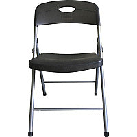 Lorell Heavy-duty Translucent Folding Chairs Smoke Seat Color - Plastic Seat Material - Smoke Back Color - Plastic Back Material - 4 / Carton (LLR62529)