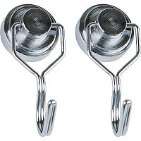 Teacher Created Resources Strong Magnetic Hooks 20 lb (9.07 kg) Capacity - 0.1" Height x 1" Width x 1.5" Length - for Classroom - Magnetic - 2 / Pack (20787)