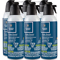 Business Source Power Duster 10 oz - Moisture-free, Ozone-safe - Multi - 6 / Pack (BSN24306)