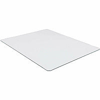 Lorell Tempered Glass Chairmat Carpet, Hardwood Floor, Marble, Hard Floor - 60" Length x 48" Width x 0.250" Thickness - Rectangular - Tempered Glass - Clear - 1 Each (LLR82835)