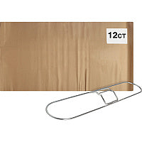 Genuine Joe Clip-On 24" Dust Mop Frame 360° Swivel, Rust Resistant, Chrome Plated, Reinforced - Stainless Steel - Steel - 12 / Carton (48264CT)