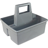 Impact Maids' Basket 2 Compartment(s) - 10.10" Height x 11.10" Width x 12.90" Length - Handle, Heavy Duty - Gray - Plastic - 6 / Carton (1803CT)