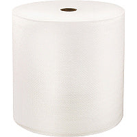 LoCor Hardwound Roll Towels - 1 Ply - 8" x 1000 ft - Bright White - Fiber - Eco-friendly, Soft, Absorbent, Strong - For Hand - 6 / Carton 1 Ply - 8" Width x 1000 ft Length - Fully embossed - Bright White - Fiber - 6 / Carton (46901)