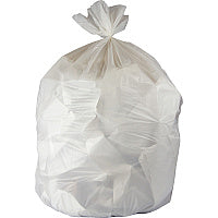 Genuine Joe 16-gallon Linear Low-Density Bags 16 gal Capacity - 32" Length x 24" Width x 0.40 mil (10 Micron) Thickness - Low Density - White - Resin - Waste Disposal - 500 / Carton (GJO02865)
