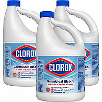 Clorox Germicidal Bleach Concentrate - 121 fl oz (3.8 quart) - Regular Scent - Disinfectant - White - 3 / Carton (32429CT)