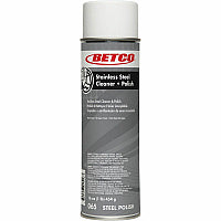 Betco Aerosol Stainless Steel Cleaner And Polish, 17 Oz, Pack Of 12 Ready-To-Use - 17 oz (1.06 lb) - Grease Resistant, Water Spot Resistant, Spill Resistant, Dirt Resistant, Fingerprint Resistant Aerosol Spray Can - 1 Each (0652300)