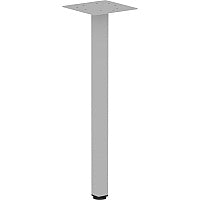 Lorell Relevance Series Offset Square Leg Powder Coated Silver Square Leg Base - 28.50" Height x 7.87" Width - Assembly Required - 1 Each (LLR16250)