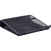 Lorell Mesh Laptop Stand 3.50" Height x 13" Width x 11.50" Depth - Desktop - Steel, Metal - Black (LLR80620)