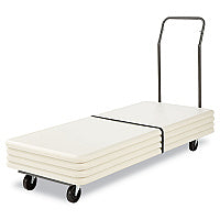Alera Chair/Table Cart, Metal, 600 lb Capacity, 20.86" x 50.78" to 72.04" x 43.3", Black (ALEFTCART)
