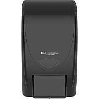 SC Johnson Proline Curve Manual Dispenser Manual - 2.11 quart Capacity - Anti-bacterial, Wear Resistant, Durable, Push Button, Hygienic, Locking Mechanism, Wall Mountable - Black - 1 Each (BLK2LDP)