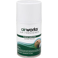 AirWorks Metered Aerosol Air Fresheners Spray - 6000 ft - 7 fl oz (0.2 quart) - Tropical Tradewind - Wall Mountable - 12 / Carton (07908)