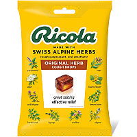 Ricola Original Herb Cough Drops For Cough, Sore Throat, Sore - 21 / Bag (3000219)