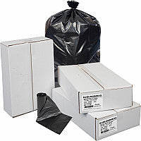 Everyday Genuine Joe Low-Density Can Liners 45 gal Capacity - 46" Length x 40" Width x 1.10 mil (28 Micron) Thickness - Low Density - Black - Resin - Office Waste, Receptacle - Recycled - 100 / Carton (LD404615)