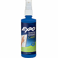 Expo Whiteboard Cleaner 8 fl oz - Used as Mark Remover, Ghost Remover, Shadow Remover, Grease Remover, Dirt Remover, Ink Remover, Stain Remover - Low Odor, Non-toxic - Clear - 1 Each (81803A)