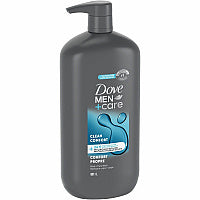 Dove Men+Care Clean Comfort 2-in-1 Cedarwood, Lemon Scent - 30 fl oz - Body, Face, Skin - Moisturizing - White - Sulfate-free, Paraben-free - 1 Each (02061)