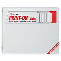 Avery Customizable Print-On Dividers, 3-Hole Punched, For Xerox 5090 Copiers, 5-Tab, 11 x 8.5, White, 30 Sets (20406)