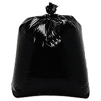 Trinity Plastics Low-Density Can Liners, 16 gal, 0.7 mil, 24" x 32", Black, Flat Pack, 500/Carton (ML2432)